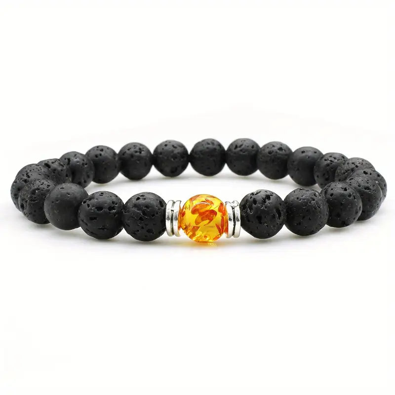Lava Stone Bead Bracelet