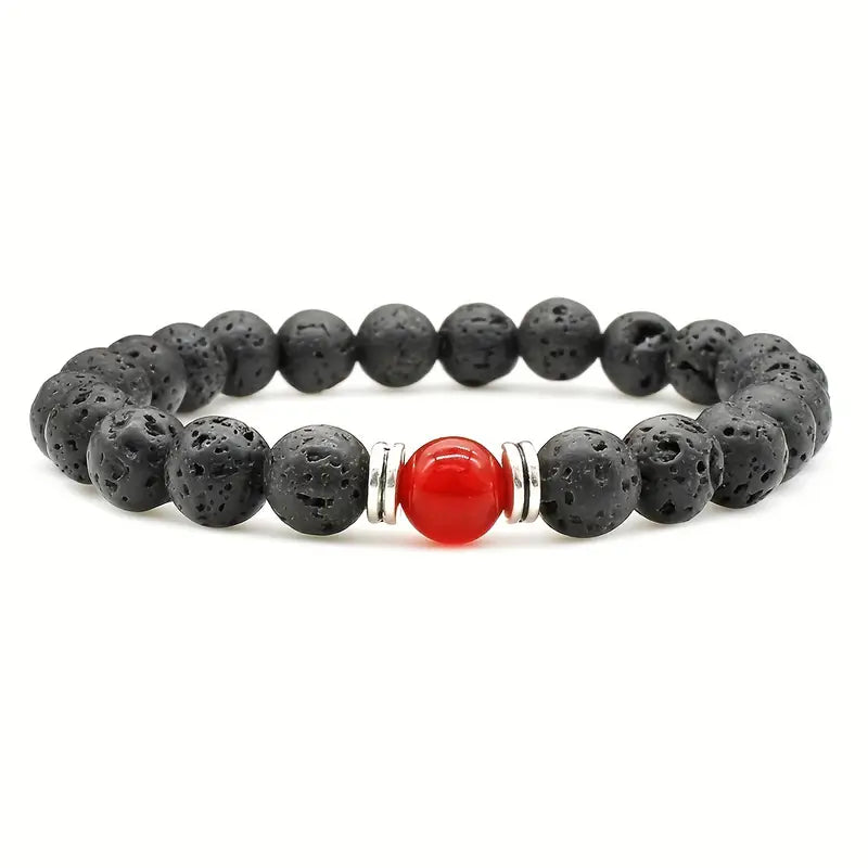 Lava Stone Bead Bracelet
