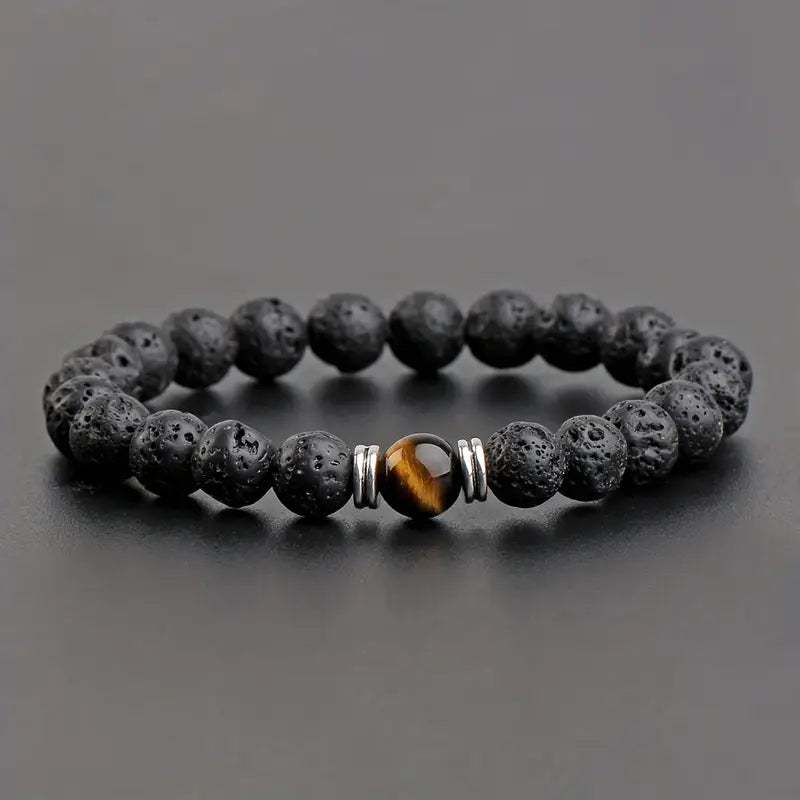 Lava Stone Bead Bracelet