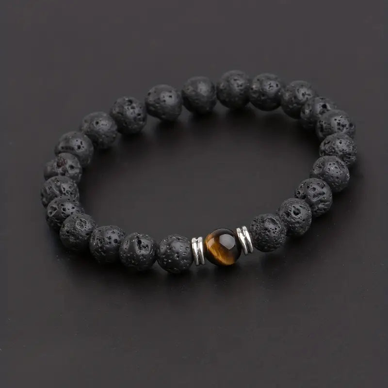 Lava Stone Bead Bracelet